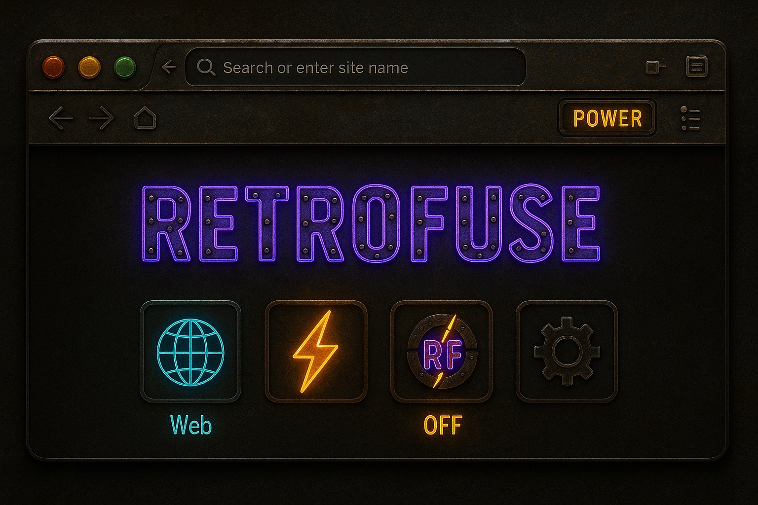 RetroFuse RC2 browser design concept